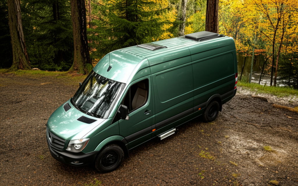 A realistic mercedes sprinter camper van with xray inside. A realistic mercedes sprinter camper van with xray inside.