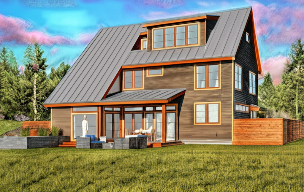 A futuristic house design in 2025.