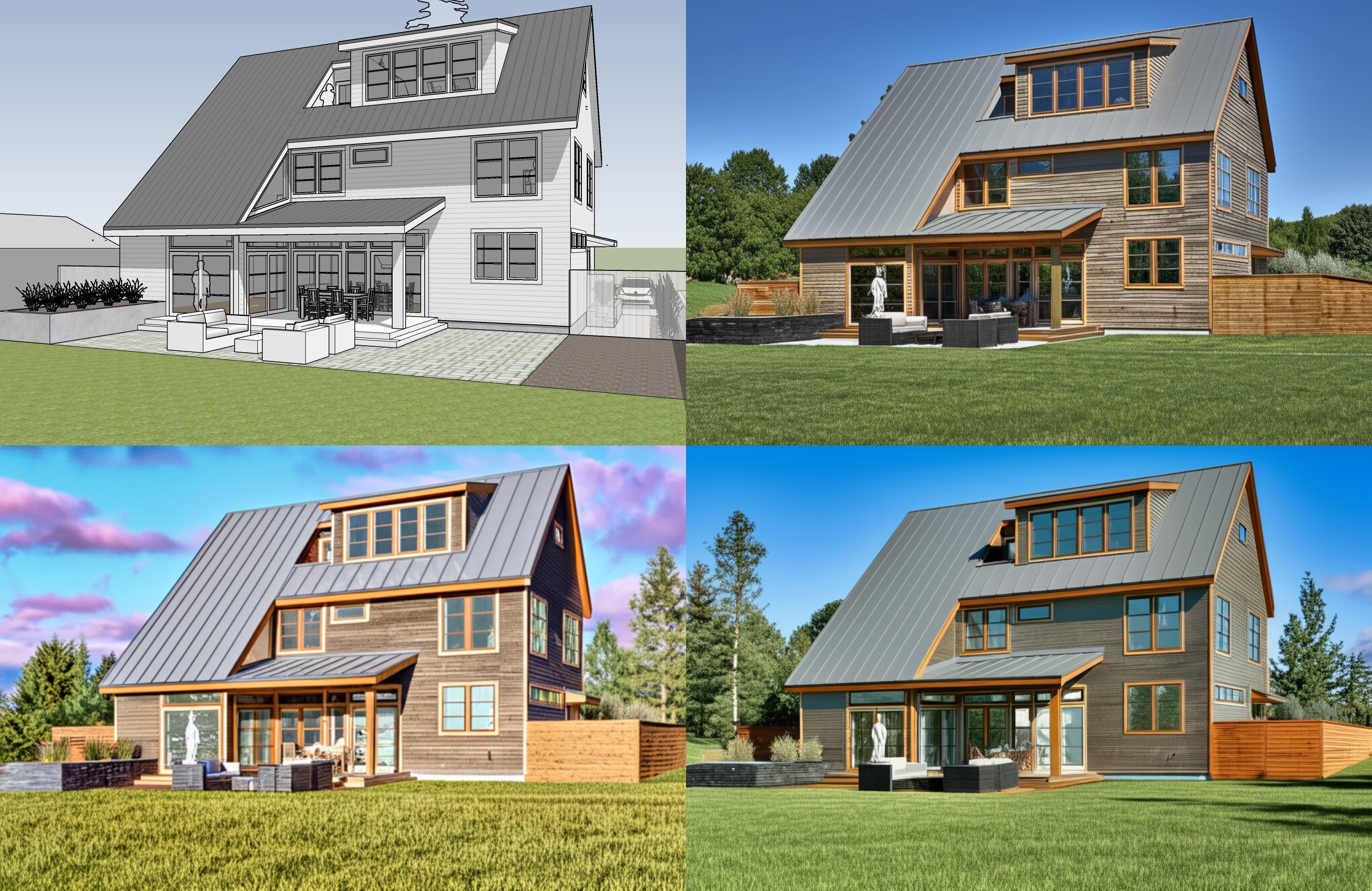 A futuristic house design in 2025.