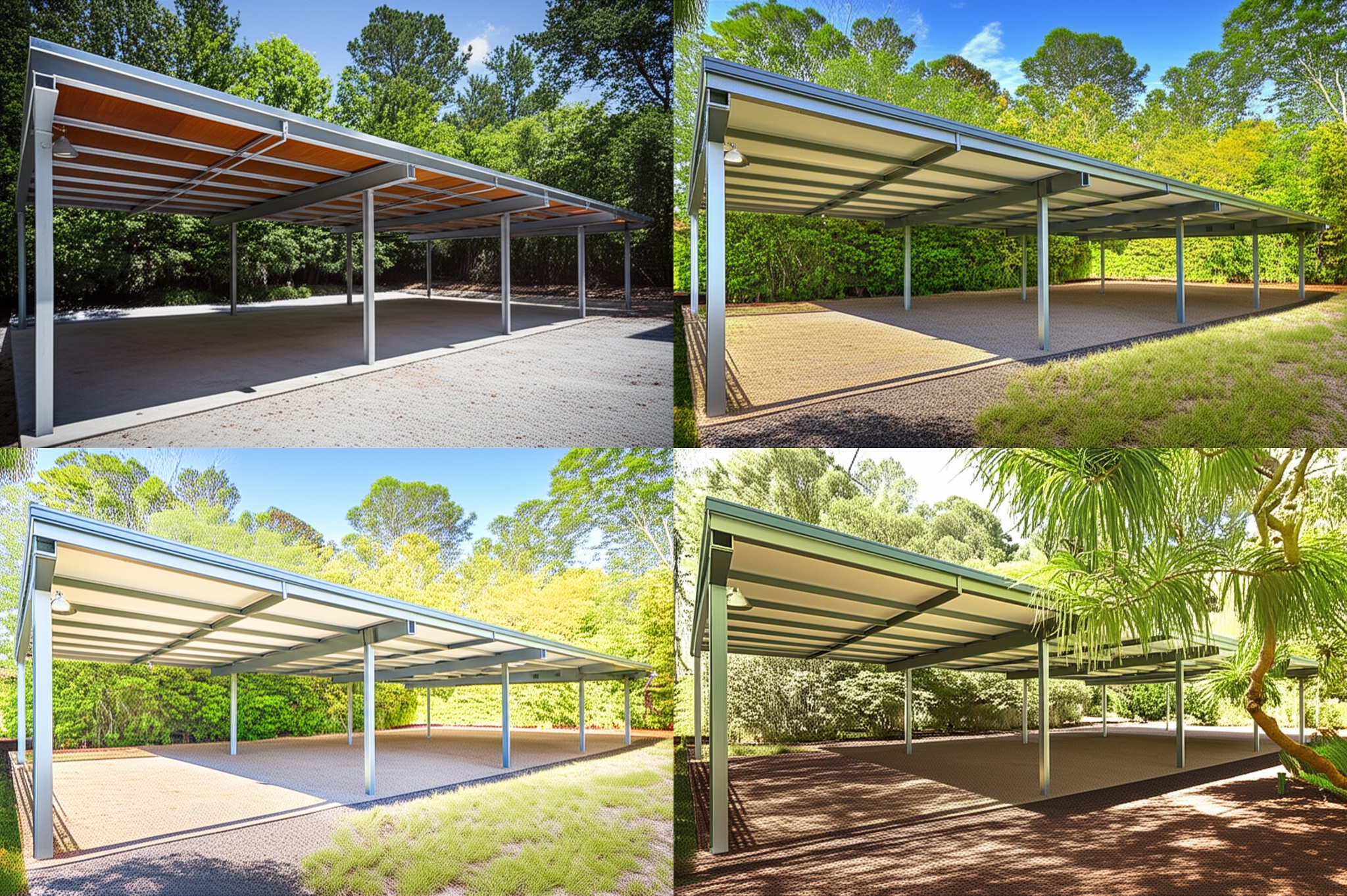 A modern gazebo in a park with plants A modern gazebo in a park with plants