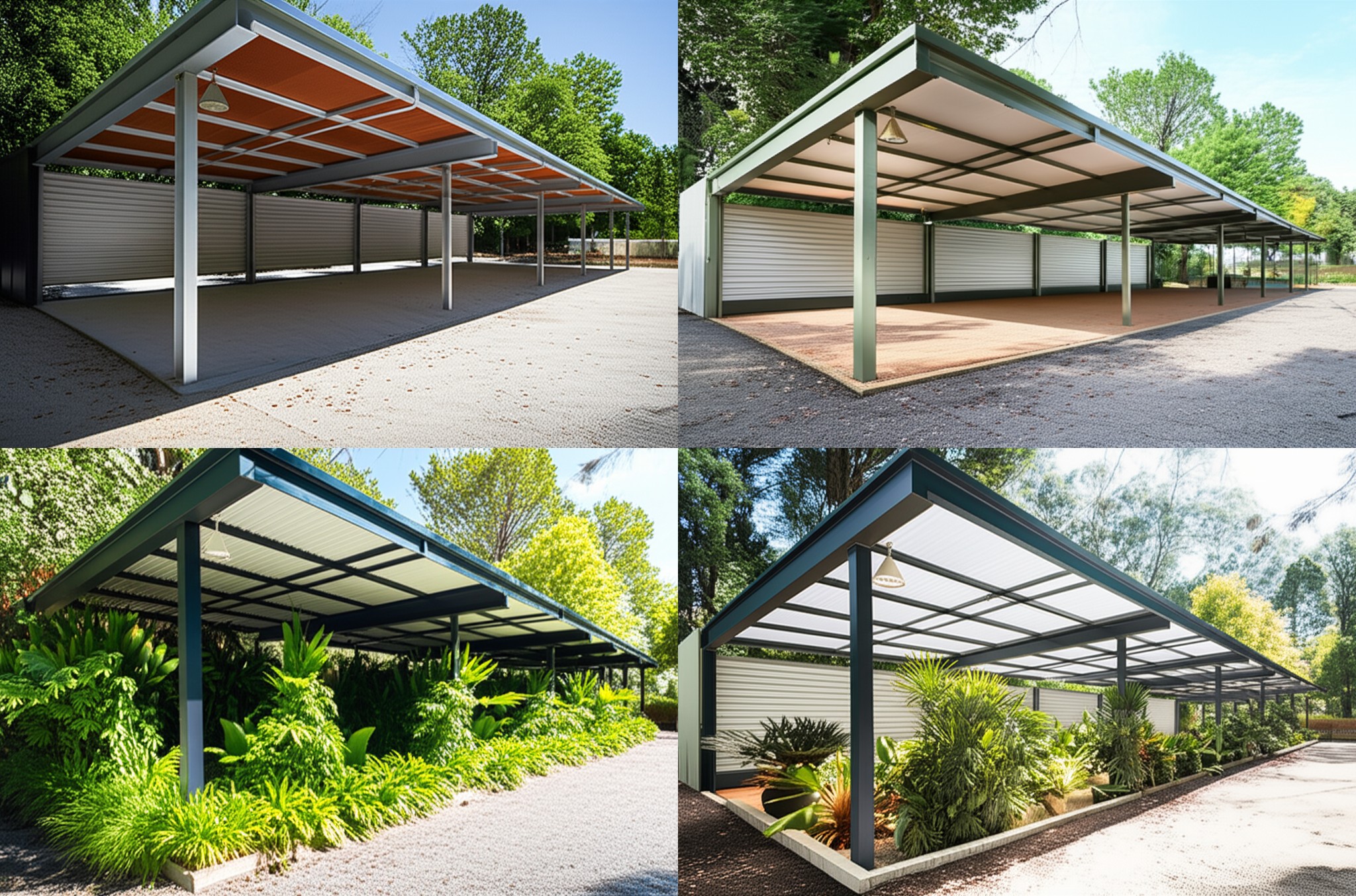 A modern gazebo with roof, plants, trees, and people. A modern gazebo with roof, plants, trees, and people.