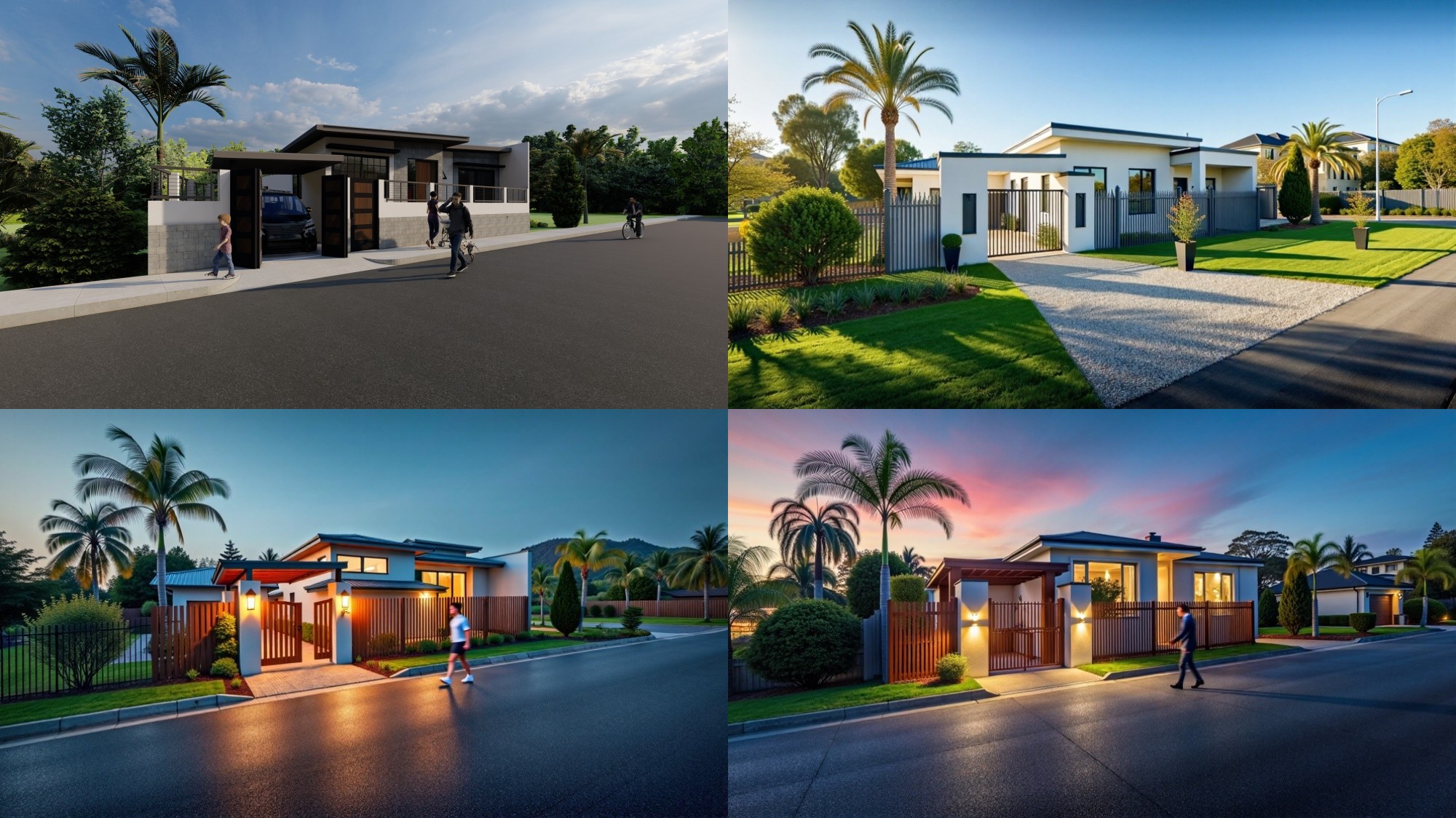 Add human, wall lights; keep design; realistic background Add human, wall lights; keep design; realistic background